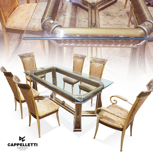이태리 명품가구 카펠레띠(CAPPELLETTI)칸투 6인용 식탁(392211)